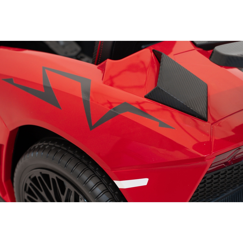 Dvivietis elektromobilis Lamborghini Aventador SV, Red-Elektromobiliai vaikams, Mašinos-e-vaikas