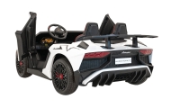 Dvivietis elektromobilis Lamborghini Aventador SV, White-Elektromobiliai vaikams, Mašinos-e-vaikas