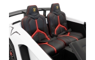 Dvivietis elektromobilis Lamborghini Aventador SV, White-Elektromobiliai vaikams, Mašinos-e-vaikas