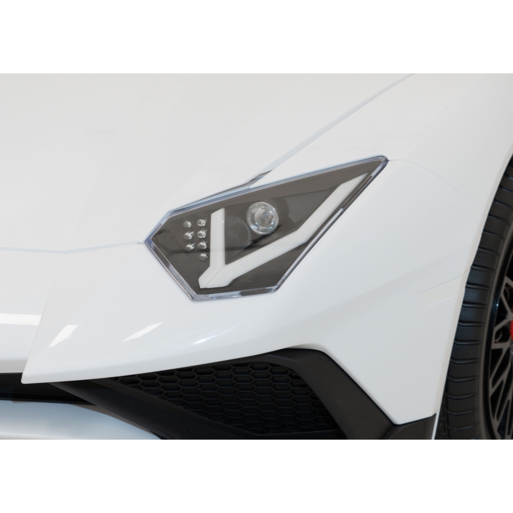 Dvivietis elektromobilis Lamborghini Aventador SV, White-Elektromobiliai vaikams, Mašinos-e-vaikas