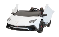 Dvivietis elektromobilis Lamborghini Aventador SV, White-Elektromobiliai vaikams, Mašinos-e-vaikas
