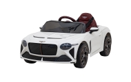 Autko Bentley Bacalar na akumulator dla dzieci Biały + Pilot + EVA + Wolny Start + Audio LED