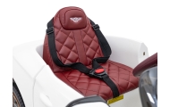 Autko Bentley Bacalar na akumulator dla dzieci Biały + Pilot + EVA + Wolny Start + Audio LED