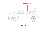 Elektromobilis Bentley Bacalar, White-Elektromobiliai vaikams, Mašinos-e-vaikas