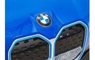 Autko BMW i4 na akumulator dla dzieci Niebieski + Wolny Start + EVA + Ekoskóra + Audio LED + Pilot