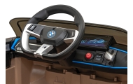 Autko BMW i4 na akumulator dla dzieci Złoty + Wolny Start + EVA + Ekoskóra + Audio LED + Pilot