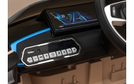 Autko BMW i4 na akumulator dla dzieci Złoty + Wolny Start + EVA + Ekoskóra + Audio LED + Pilot