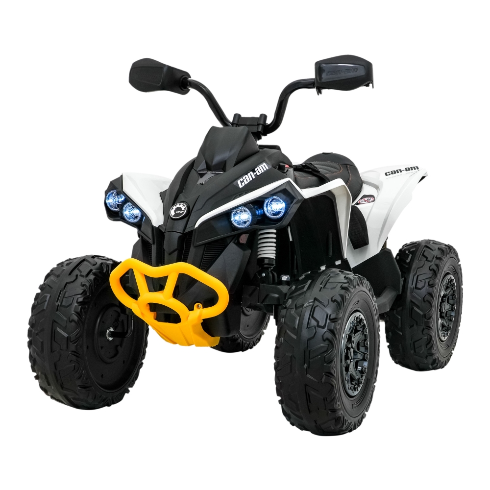 Elektrinis keturratis Maverick ATV, White-Elektromobiliai vaikams, Keturračiai ir bagiai-e-vaikas