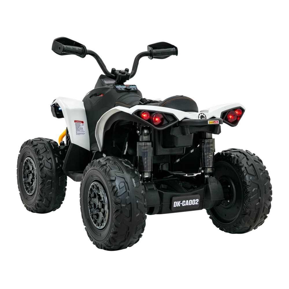 Elektrinis keturratis Maverick ATV, White-Elektromobiliai vaikams, Keturračiai ir bagiai-e-vaikas