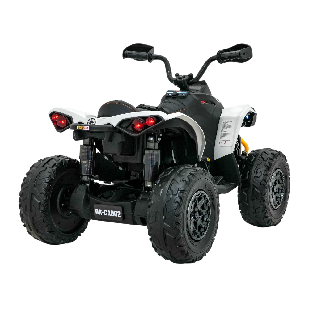 Elektrinis keturratis Maverick ATV, White-Elektromobiliai vaikams, Keturračiai ir bagiai-e-vaikas