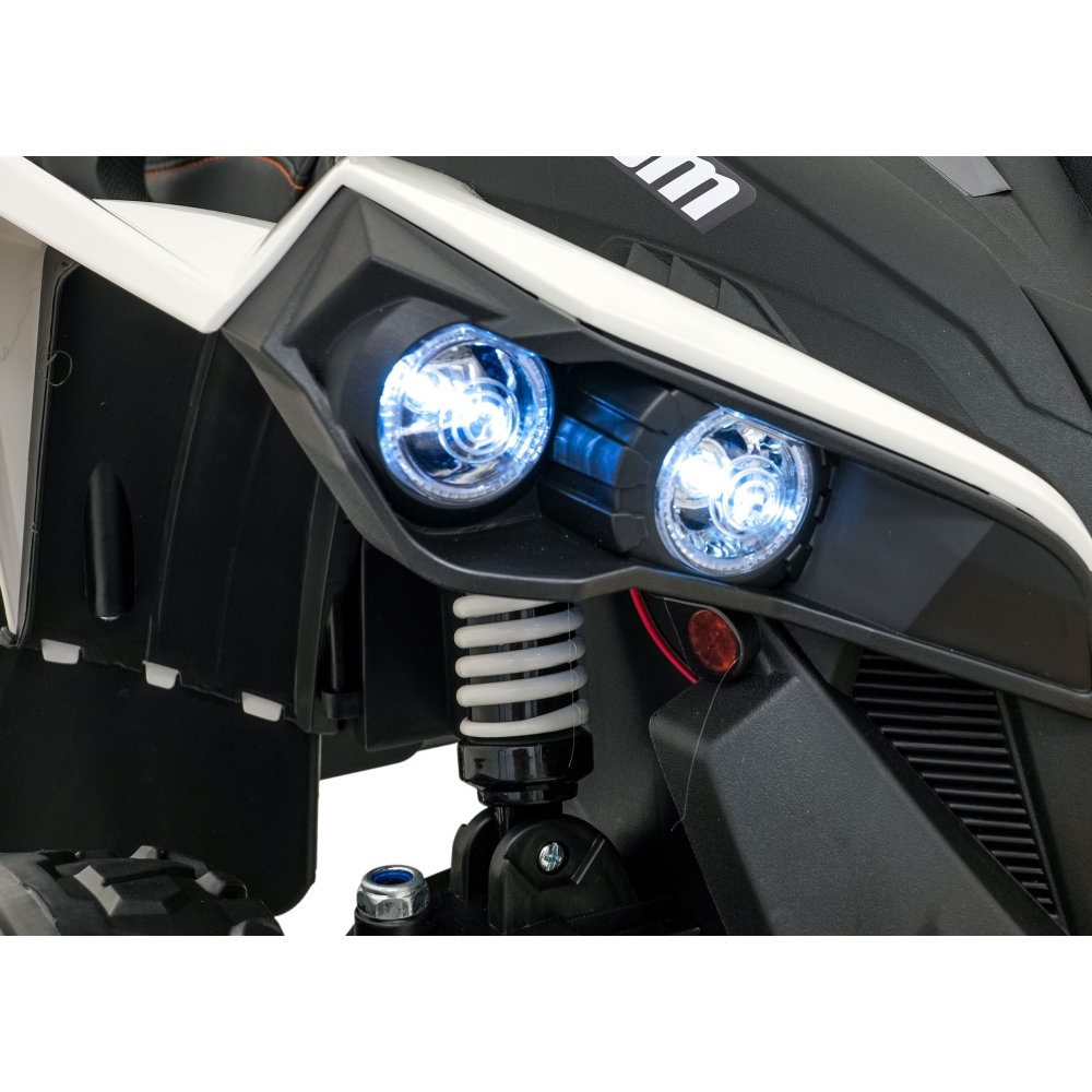 Elektrinis keturratis Maverick ATV, White-Elektromobiliai vaikams, Keturračiai ir bagiai-e-vaikas