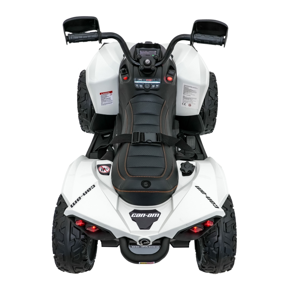 Elektrinis keturratis Maverick ATV, White-Elektromobiliai vaikams, Keturračiai ir bagiai-e-vaikas