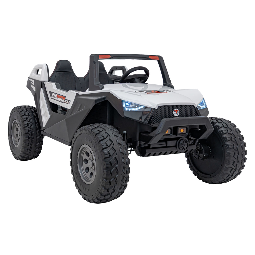 Elektrinis Buggy Clash STRONG 4x4, White-Elektromobiliai vaikams, Keturračiai ir bagiai-e-vaikas