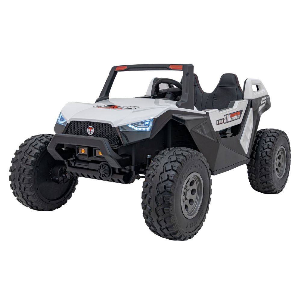 Elektrinis Buggy Clash STRONG 4x4, White-Elektromobiliai vaikams, Keturračiai ir bagiai-e-vaikas