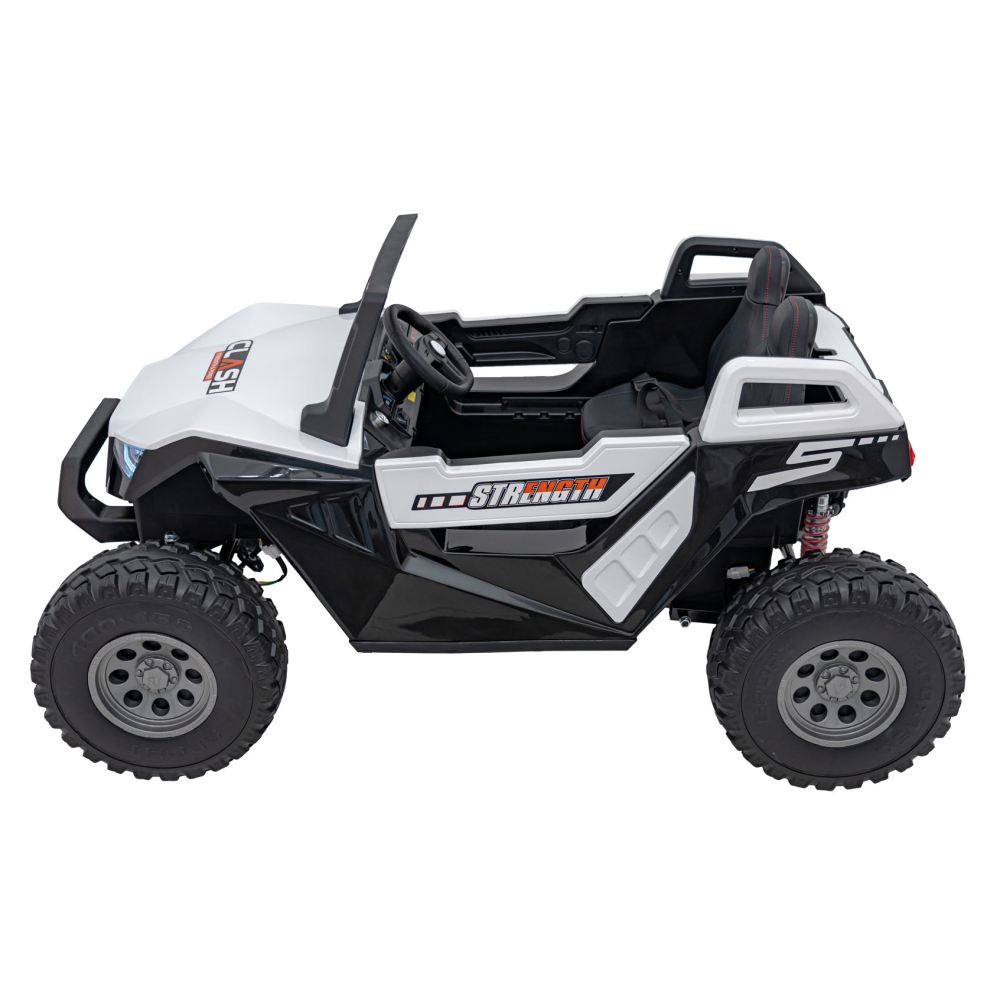 Elektrinis Buggy Clash STRONG 4x4, White-Elektromobiliai vaikams, Keturračiai ir bagiai-e-vaikas