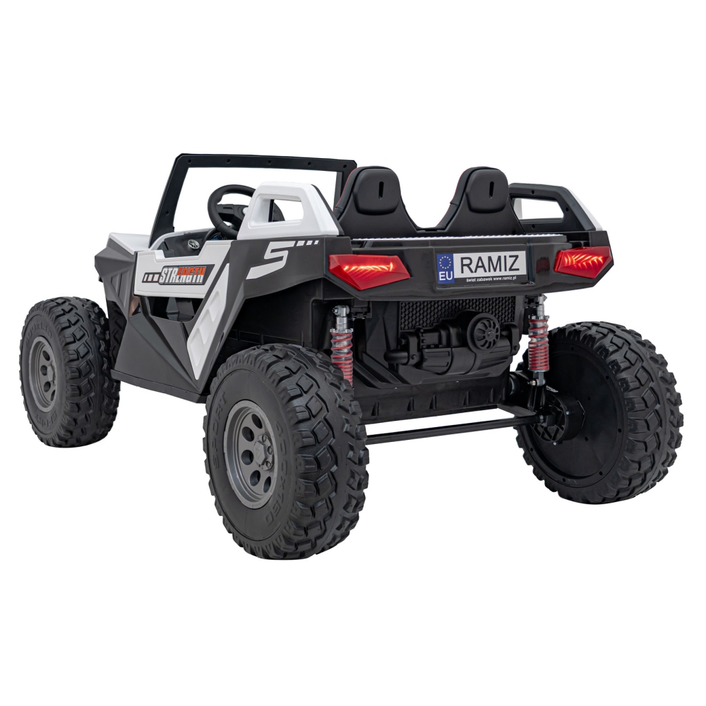 Elektrinis Buggy Clash STRONG 4x4, White-Elektromobiliai vaikams, Keturračiai ir bagiai-e-vaikas