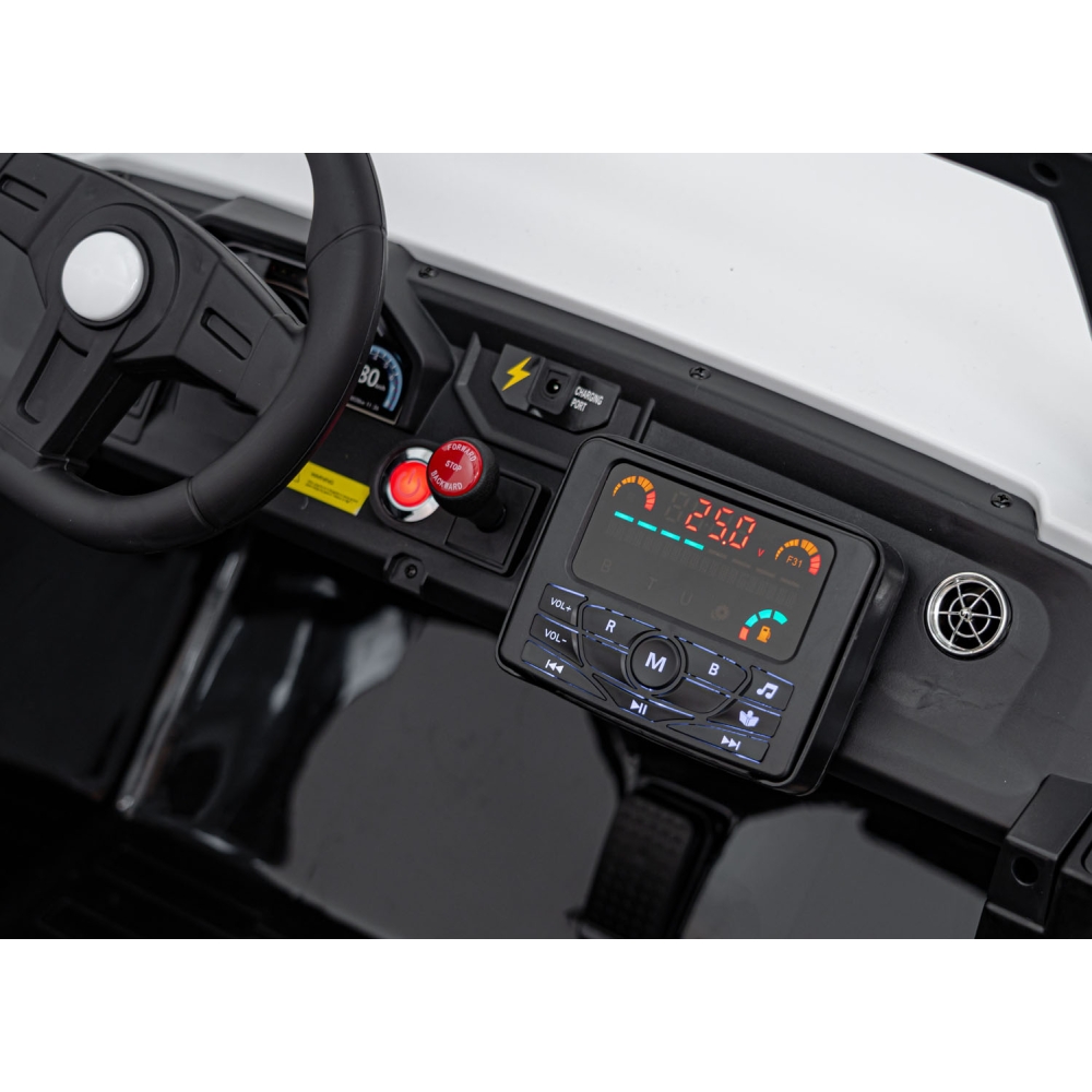 Elektrinis Buggy Clash STRONG 4x4, White-Elektromobiliai vaikams, Keturračiai ir bagiai-e-vaikas
