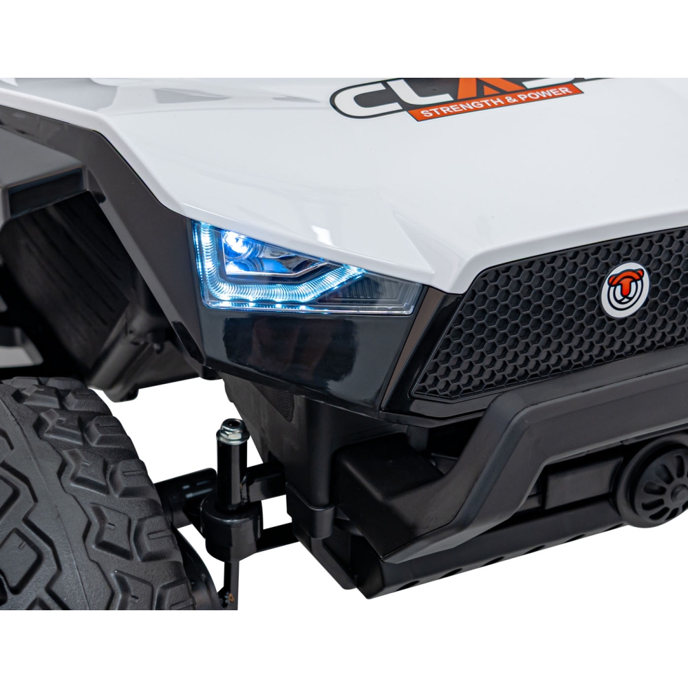 Elektrinis Buggy Clash STRONG 4x4, White-Elektromobiliai vaikams, Keturračiai ir bagiai-e-vaikas