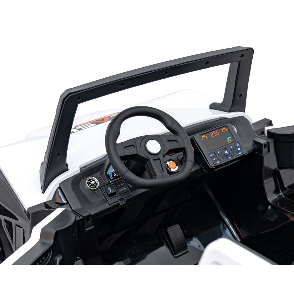 Elektrinis Buggy Clash STRONG 4x4, White-Elektromobiliai vaikams, Keturračiai ir bagiai-e-vaikas