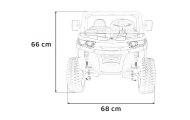 „Auto Pick-Up Speed 900“ vaikams, juodos spalvos + 4x4 pavara + atverčiamas kėbulas-Elektromobiliai vaikams, Visureigiai-e-vaika
