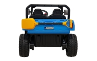 „Auto Pick-Up Speed 900“ vaikams, mėlynos spalvos + 4x4 pavara + atverčiamas kėbulas + bagažinė + nuotolinio valdymo pultas + ka