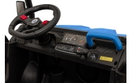 „Auto Pick-Up Speed 900“ vaikams, mėlynos spalvos + 4x4 pavara + atverčiamas kėbulas + bagažinė + nuotolinio valdymo pultas + ka