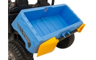 Auto Pick-Up Speed 900 dla dzieci Niebieski + Napęd 4x4 + Ruchomy kiper + Bagażnik + Pilot + Łopatka + Audio LED
