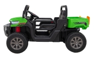 Auto Pick-Up Speed 900 dla dzieci Zielony + Napęd 4x4 + Ruchomy kiper + Bagażnik + Pilot + Łopatka + Audio LED