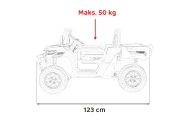 Auto Pick-Up Speed 900 dla dzieci Zielony + Napęd 4x4 + Ruchomy kiper + Bagażnik + Pilot + Łopatka + Audio LED