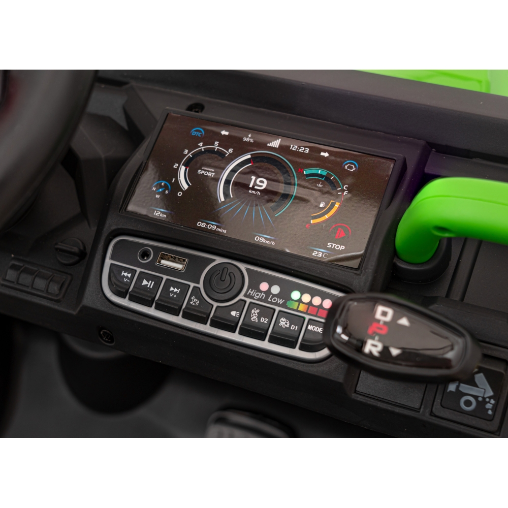 Elektromobilis Auto Pick-Up Speed 900 4x4, Green-Elektromobiliai vaikams, Sunkvežimiai-e-vaikas