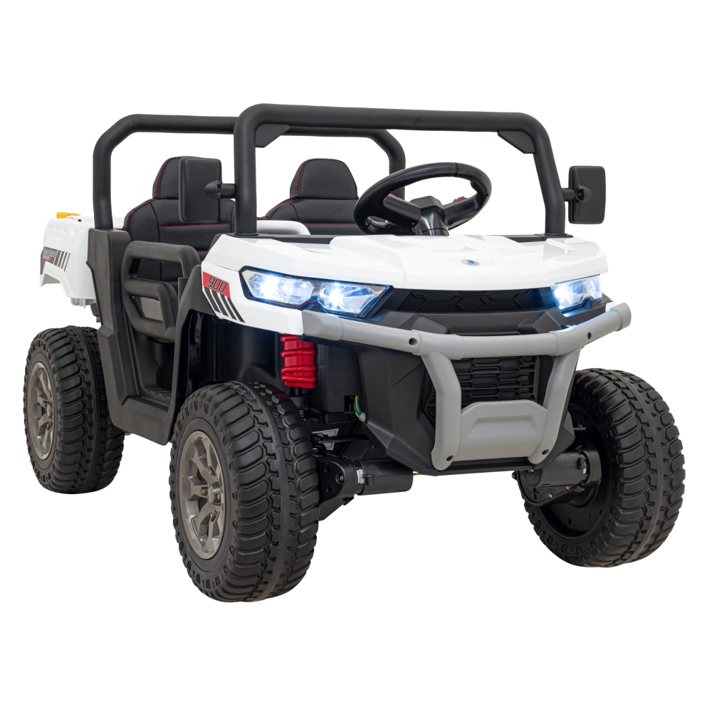 Elektromobilis Auto Pick-Up Speed 900 4x4, White-Elektromobiliai vaikams, Sunkvežimiai-e-vaikas