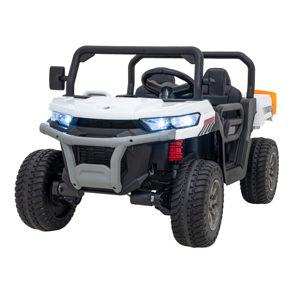 Elektromobilis Auto Pick-Up Speed 900 4x4, White-Elektromobiliai vaikams, Sunkvežimiai-e-vaikas