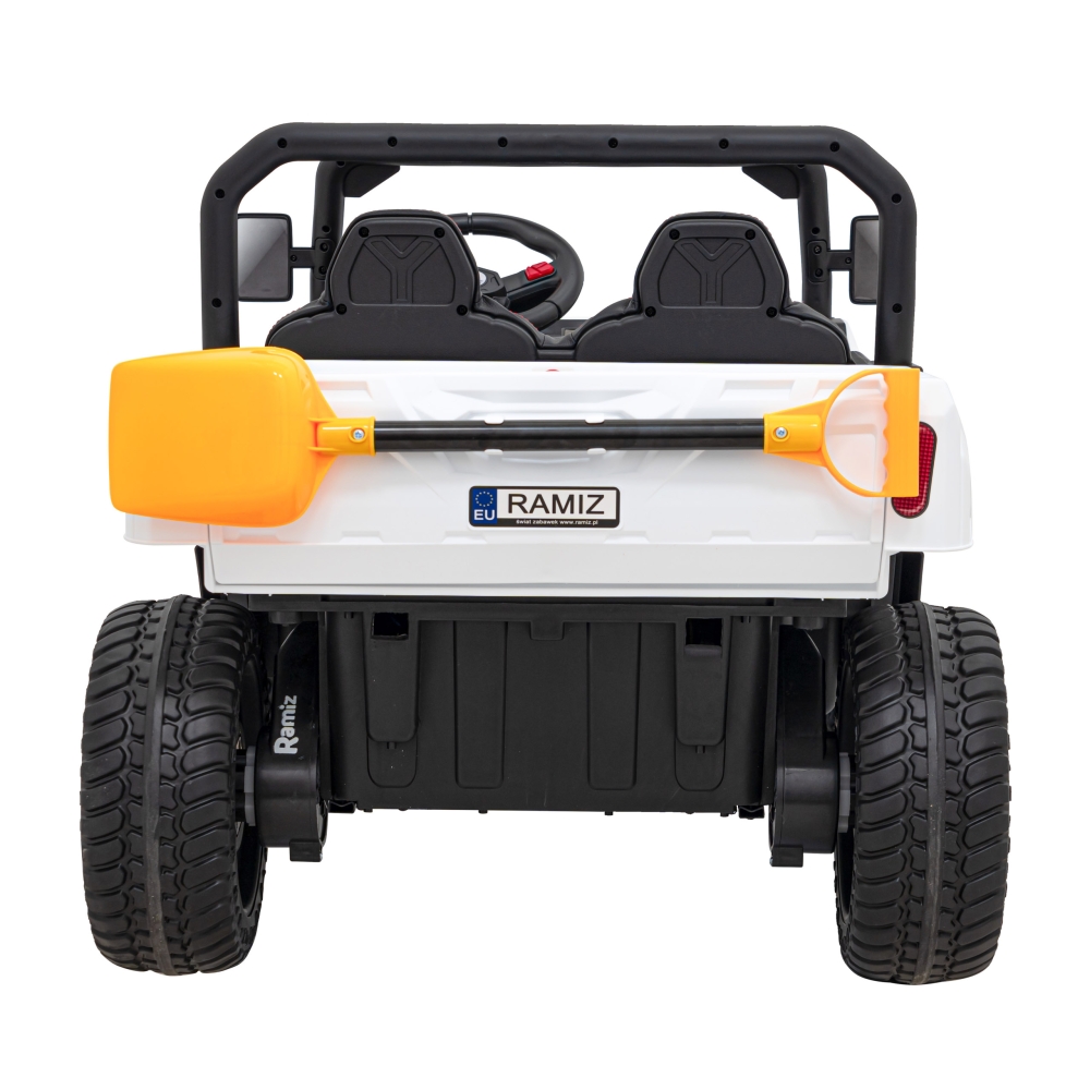 Elektromobilis Auto Pick-Up Speed 900 4x4, White-Elektromobiliai vaikams, Sunkvežimiai-e-vaikas