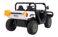 Auto Pick-Up Speed 900 dla dzieci Biały + Napęd 4x4 + Ruchomy kiper + Bagażnik + Pilot + Łopatka + Audio LED