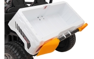 Auto Pick-Up Speed 900 dla dzieci Biały + Napęd 4x4 + Ruchomy kiper + Bagażnik + Pilot + Łopatka + Audio LED