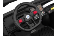 „Auto Pick-Up Speed 900“ vaikams, balta + 4x4 pavara + atverčiamas kėbulas + bagažinė + nuotolinio valdymo pultas + kastuvėlis +