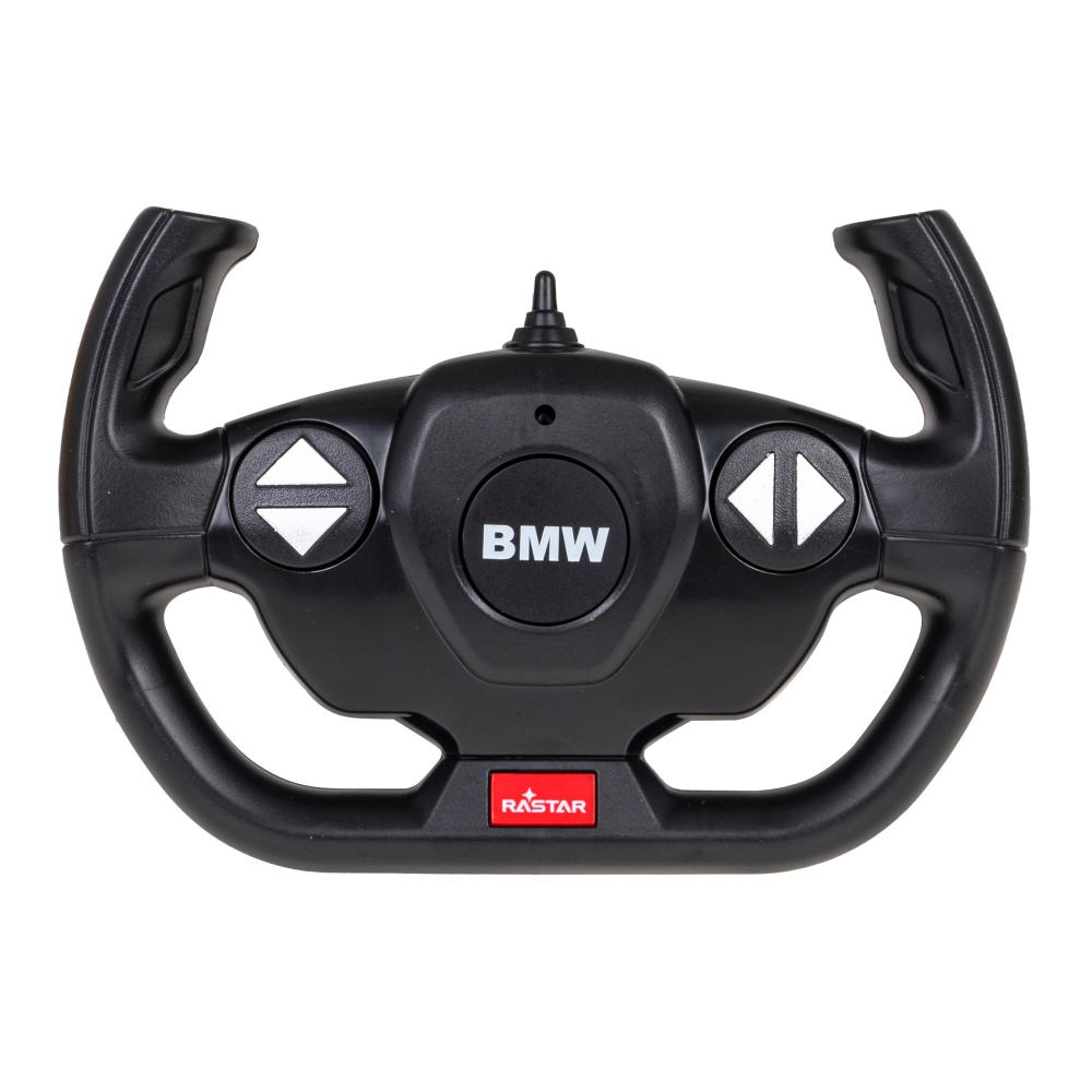 Nuotoliniu būdu valdomas BMW X6 M baltas RASTAR 1:14 + 2,4 GHz pultas