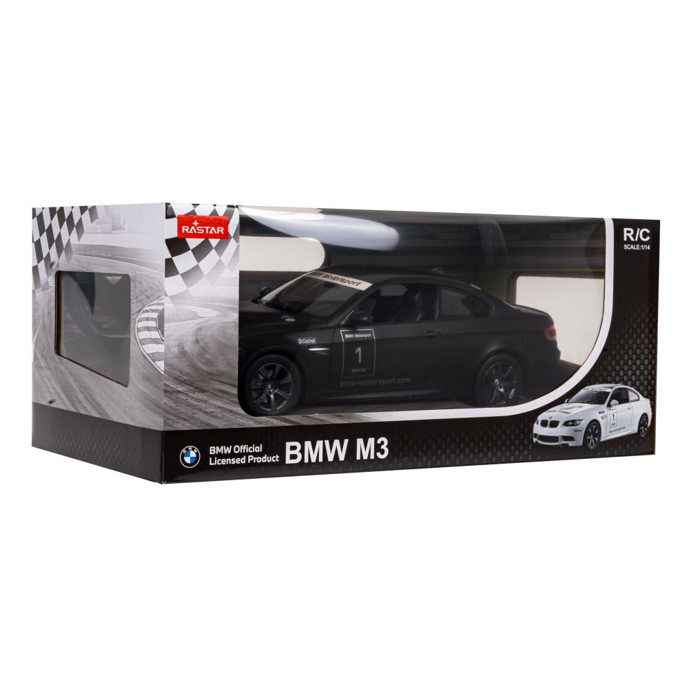 BMW M3 czarny RASTAR model 1:14 Zdalnie sterowane auto + Pilot 2,4 GHz