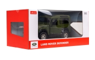 Nuotoliniu būdu valdomas Land Rover Defender žalias RASTAR modelis 1:14