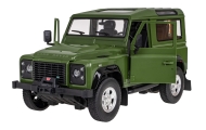 Nuotoliniu būdu valdomas Land Rover Defender žalias RASTAR modelis 1:14