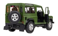 Nuotoliniu būdu valdomas Land Rover Defender žalias RASTAR modelis 1:14