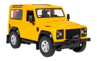 Nuotoliniu būdu valdomas Land Rover Defender geltonas RASTAR 1:14