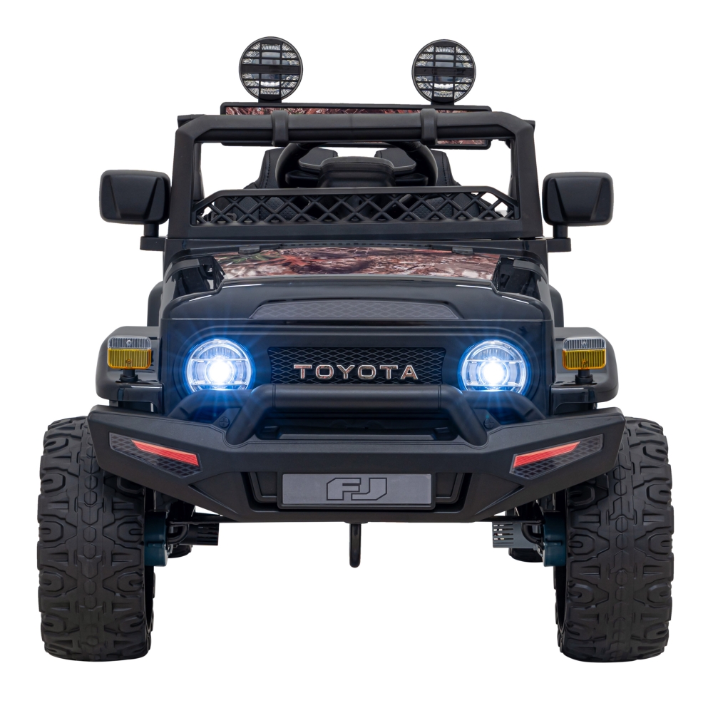 Elektromobilis Toyota FJ Cruiser 4x4, Black Leaves-Elektromobiliai vaikams, Visureigiai-e-vaikas