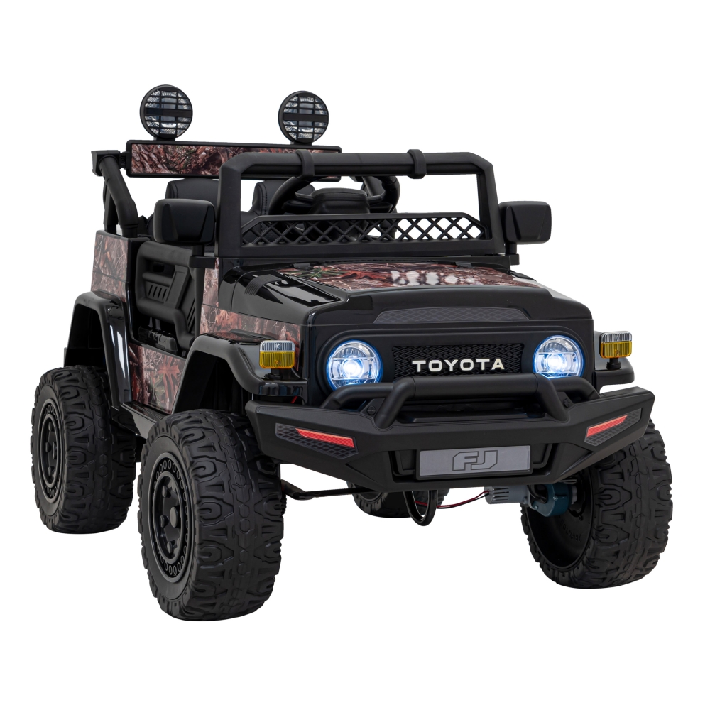 Elektromobilis Toyota FJ Cruiser 4x4, Black Leaves-Elektromobiliai vaikams, Visureigiai-e-vaikas