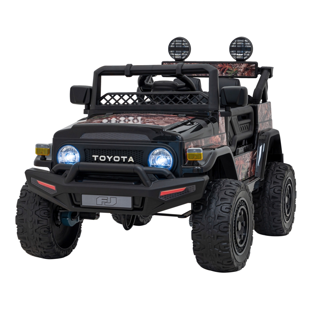 Elektromobilis Toyota FJ Cruiser 4x4, Black Leaves-Elektromobiliai vaikams, Visureigiai-e-vaikas