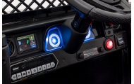 Toyota FJ Cruiser dla dzieci Czarny Liście + Pilot + Napęd 4x4 + Audio LED + EVA + Wolny Start