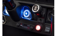 Toyota FJ Cruiser dla dzieci Czarny Liście + Pilot + Napęd 4x4 + Audio LED + EVA + Wolny Start