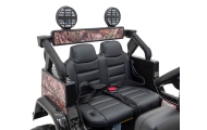 Toyota FJ Cruiser dla dzieci Czarny Liście + Pilot + Napęd 4x4 + Audio LED + EVA + Wolny Start