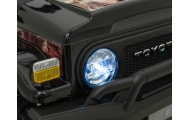 Toyota FJ Cruiser dla dzieci Czarny Liście + Pilot + Napęd 4x4 + Audio LED + EVA + Wolny Start