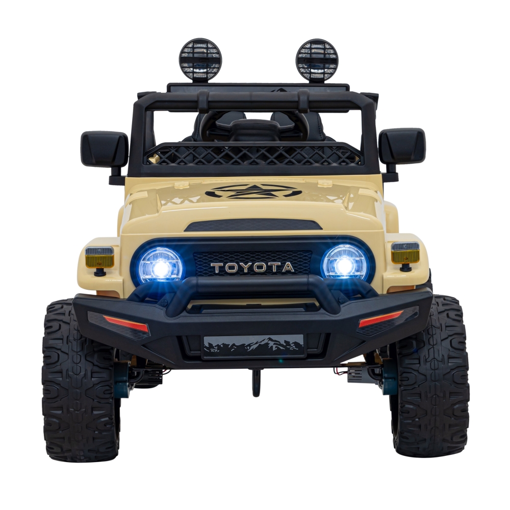 Elektromobilis Toyota FJ Cruiser 4x4, Beige-Elektromobiliai vaikams, Visureigiai-e-vaikas